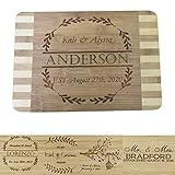 Brew City Engraving - Custom Personalized Engraved Bamboo Cutting Board - Wedding, Anniversary, Graduation, Housewarming, Closing, Realtor Mother's Day, Fathers Day Gift/Present for Cooks & Chefs