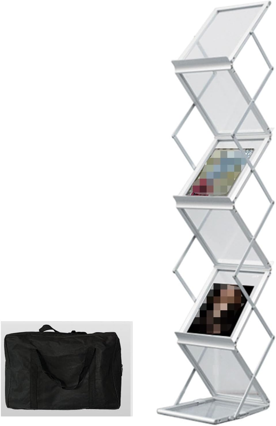 Magazine Rack Brochure Stand Foldable Magazine Rack Brochure Stand ...