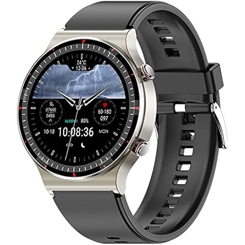 PINDOWS Women Smart Watch For Men, 1.3" Color Touch Screen, 10+ Sports Modes, With Fitness Tracker Sleep Monitor Heart Rate Blood Pressure Step Counter, For Android Ios,silver grey Cover
