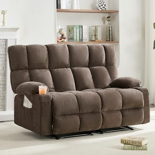 Sofetura Loveseat Recliner Sofa, Big Large Reclining Sofa with Cup ...