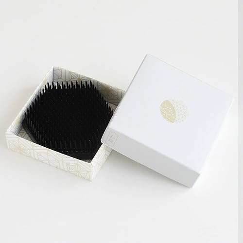 Miniatura 6 de Wazakura Soporte hexagonal japonés negro para flores Ikebana Kenzan de 2.6 pulgadas (2.677 in), hecho en Japón con diseño floral