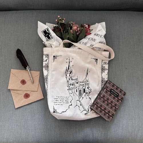 Bolso Tote Dracula de Storiarts en Algodón Hecho a Mano miniatura 3