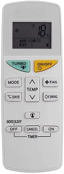 Replacement for DAIKIN Air Conditioner Remote Control ARC470A1 ARC470A5 ARC470A11 ARC470A13 ARC470A16