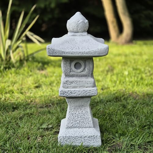 Pagode japonaise toro en pierre FABRIQ 37 cm pour décoration extérieure de jardin zen