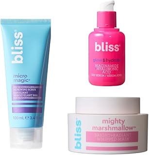 Bliss Facial Trio - Exfoliante facial micro m...