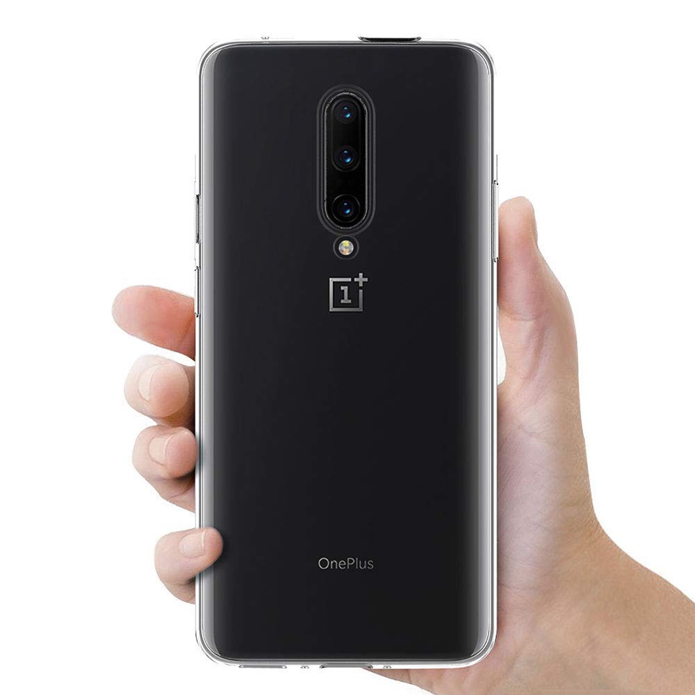 MaiJin Custodia Trasparente Morbida TPU Per OnePlus 7 Pro (6.67") – Anti Scivolo, Anti Graffio, Bordo Rialzato - 3