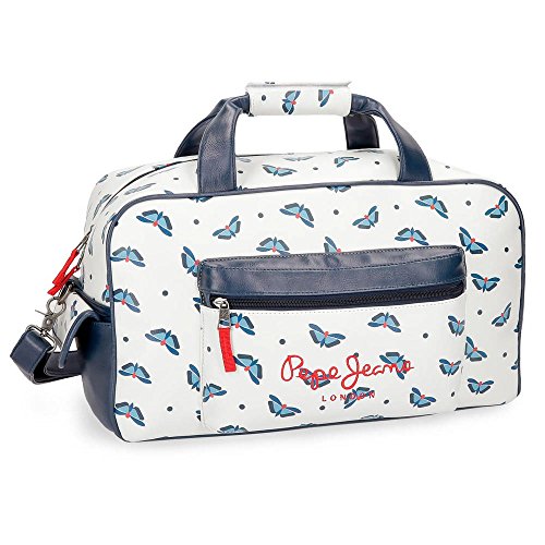 Preisvergleich Produktbild Pepe Jeans Feli Reisetasche, 45 cm, 27 Liters, Weiß (Blanco)