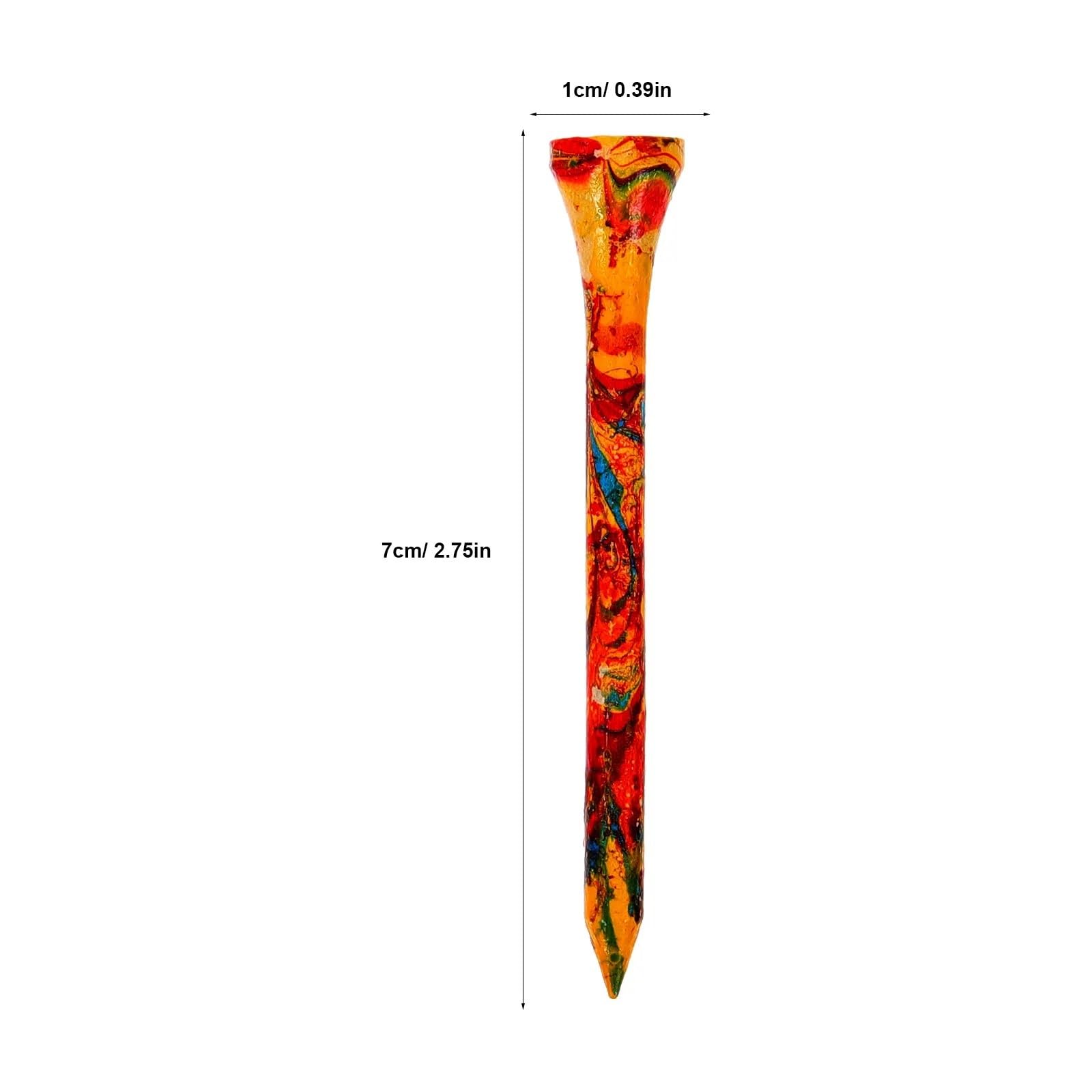 Golf Tee 50 stücke Holz Golfplätze Halter Golf Praxis Golfplätze Tees Golfplätze Nägel Golf Lieferungen Golf Zubehör FüR Einen Idealen Abschlag