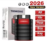 Thinkdiag OBD2 Bluetooth Scanner, All System OE Level Car Diagnostic Tools with Active Test, ECU Coding,15+ Service Functions All Software 1 Year Free fits for iPhone & Android Phone - 2