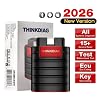 thinkcar Thinkdiag Obd2 Diagnostic Device Automotive Error Code Reader for Complete Systems OBD2 Bluetooth Adapter with 16 Reset Services Active Test ECU Coding iOS and Android App
