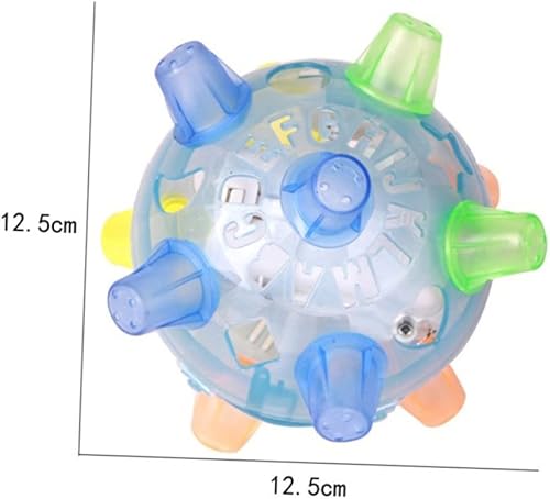2Pcs Light Up Music Jumping Ball Toy Colorful Flashing Bouncing Ball for Boy Girl Safe Plastic for Dancing Ball with Dynamic Music
