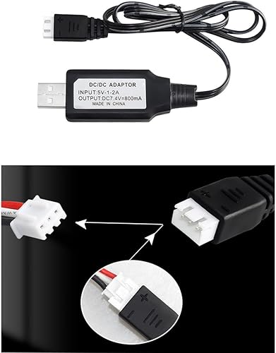 Miniatura 2 de 7.4v 350mah 35C Lipo batería PH2.0 enchufe para SCX24 RC camión