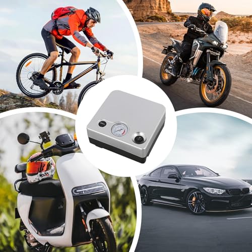 Compresor de aire portátil para coche y bomba automática ideal para viajes en bicicleta 4