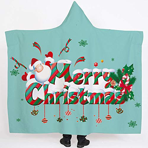 Couverture à capuche Joyeux Noël pour la pause déjeuner au bureau
