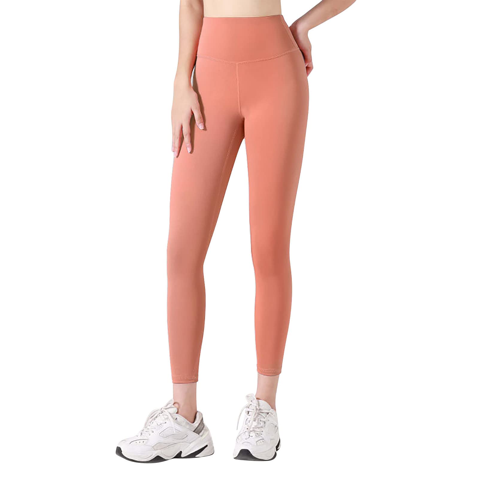 Pantalones de yoga anti-transparencias de cintura alta confort diario mujer 6
