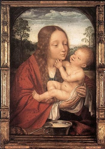Tableau Vierge à l'enfant Quentin Massys, impression d'art mural élégante pour chambre