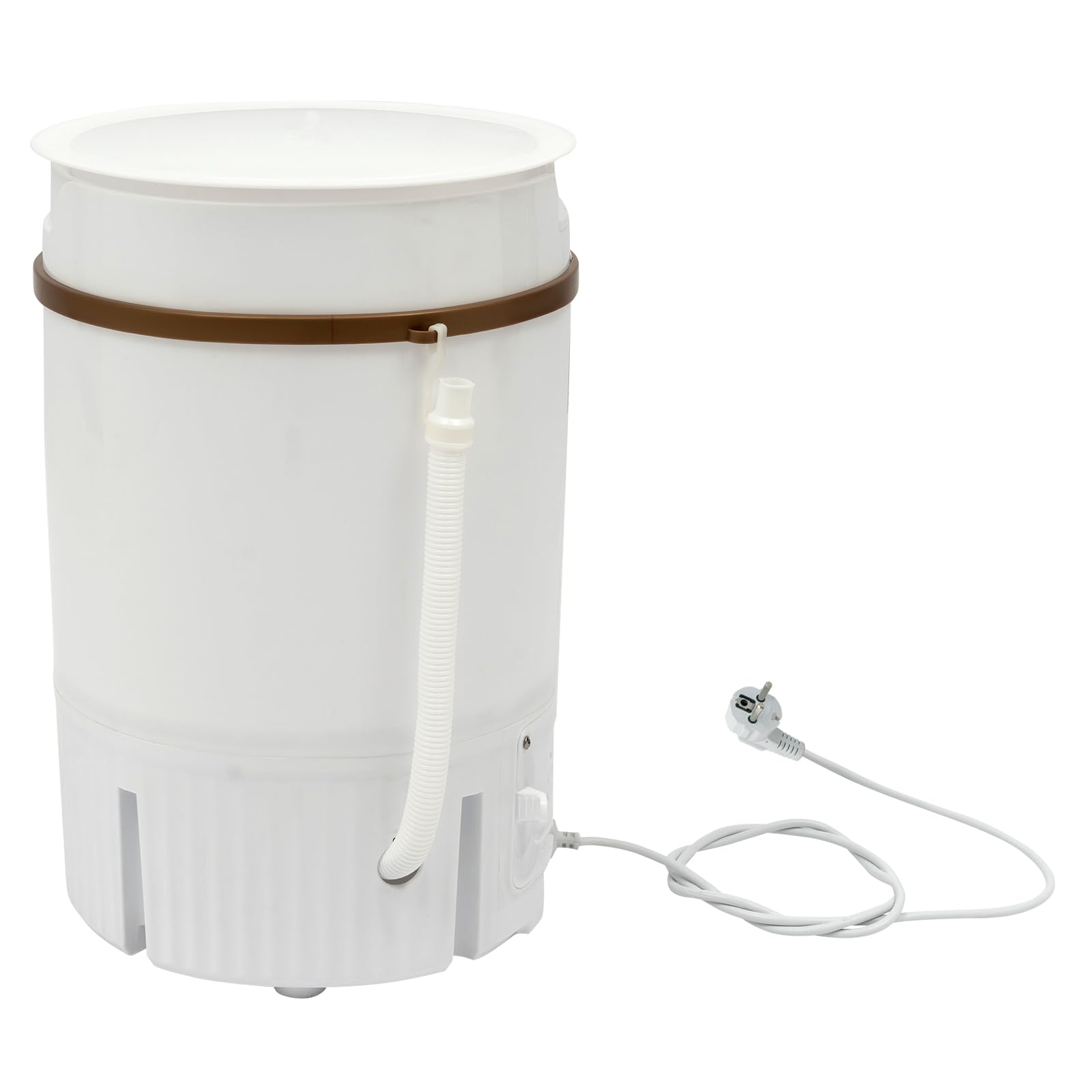 Mini machine à laver avec essoreuse, 4,5 l, machine à laver portable avec panier d'égouttement, machine à laver de voyage, mini machine à laver mobile de camping, machine à laver mobile (blanc)