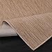 Beverly Rug Indoor Outdoor Rug 6x9, Washable Outside Carpet for Patio, Deck, Porch, Solid Modern Area Rug, Water Resistant, Jute Beige