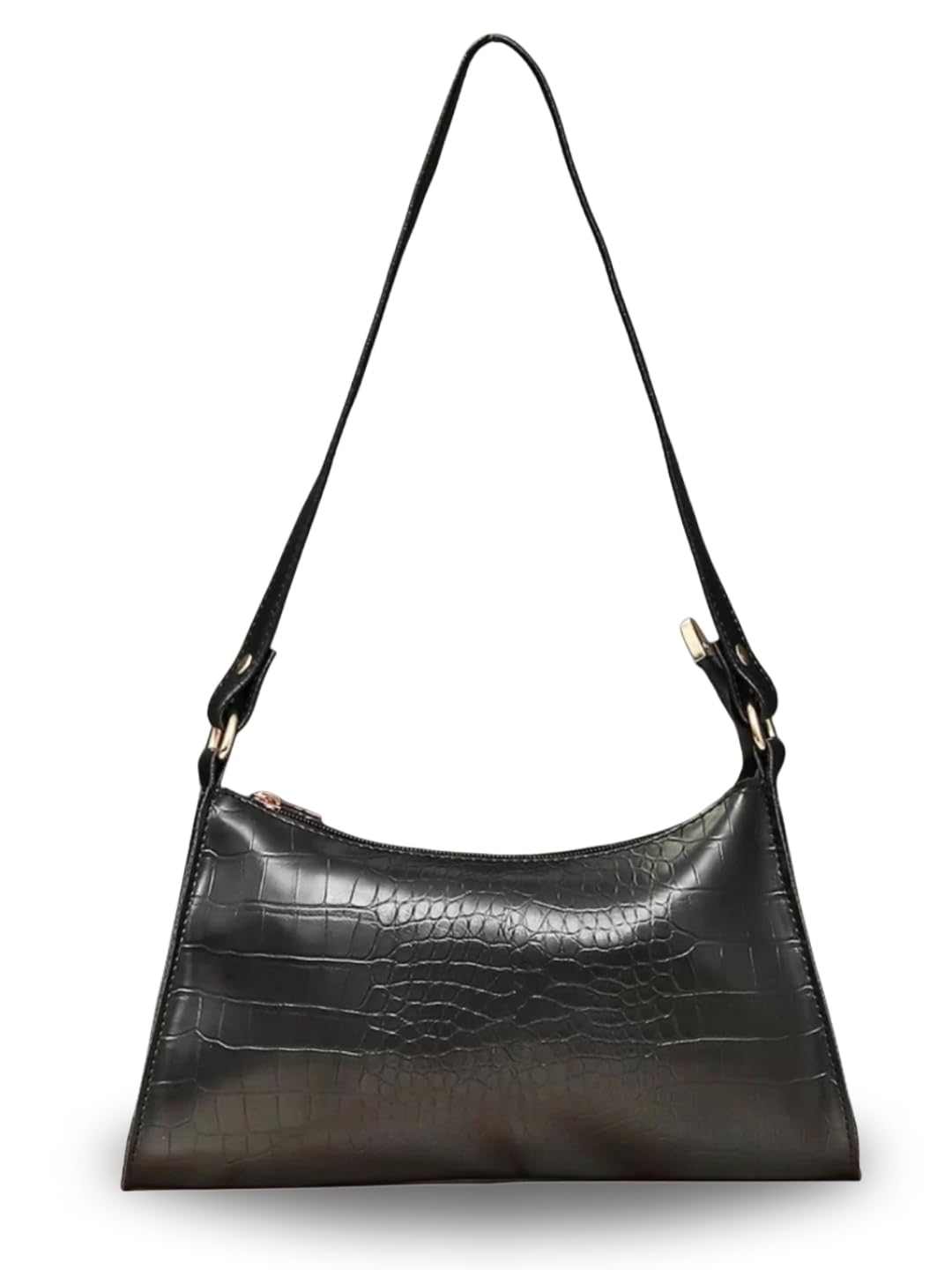 LIKE STYLE Textured PU Leather Handbag with Zip Closure, Spacious Compartment, Daily Use LIKE STYLE Textured PU Leather Handbag with Zip Closure, Spacious Compartment, Daily Use