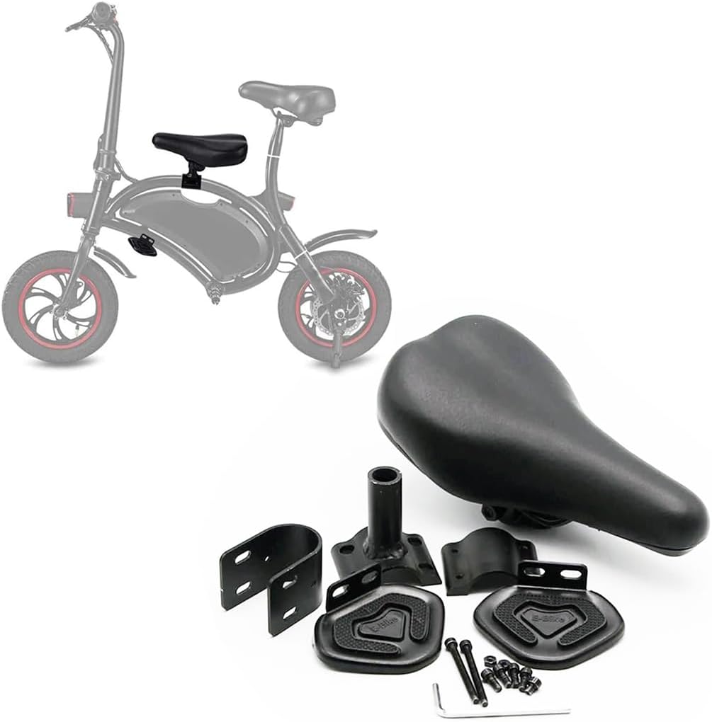 Set of Children Saddle Seat Foot Pedals Bicycle Saddle Child Ebike Seats for F - Wheel DYU D3F 14 Inch Mini Folding Electric Bike - Toddler Bike Seat for Children 2~6 Years