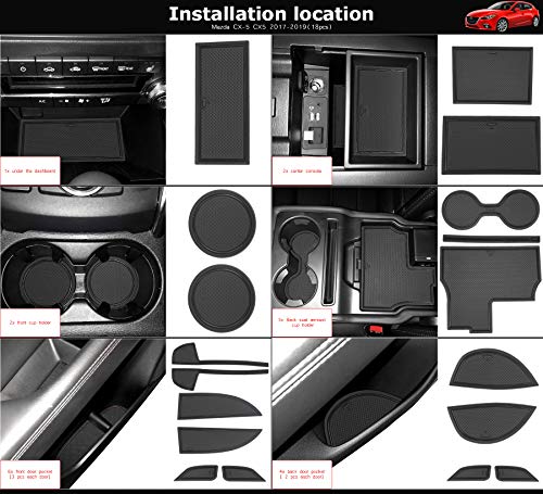 Auovo Tapetes Anti Polvo para Mazda CX-5 18 Piezas miniatura 5