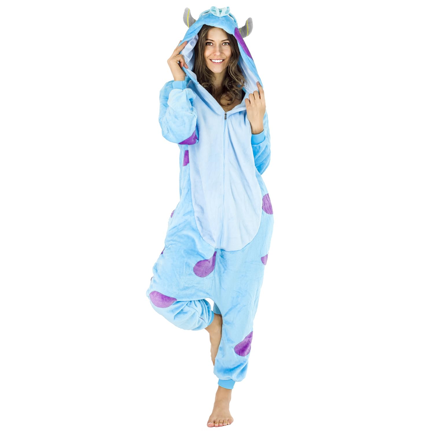 ZOLTA Adulti Pigiama Kigurumi Onesie - Unisex per Adulti per Feste e Cosplay Costume - Onesie con Cappuccio - Pigiami Costumi Divertenti - Cartoon
