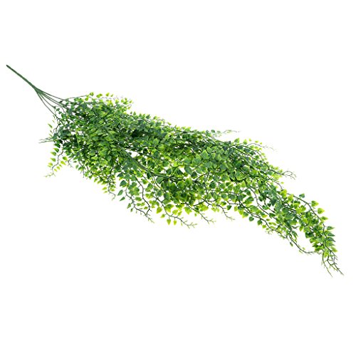 Flameer 4X Planta artificial de folhas de marfim Garland Vine Falso Folhagem Decoração de festa em c