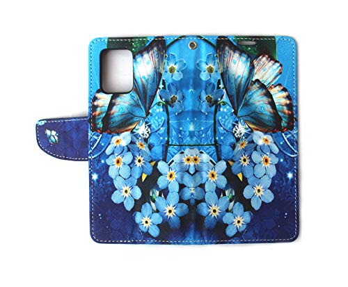 Image of Sharp Icon flip Cover for Oneplus 11R 5G Designer Fancy Printed Wallet flip case Cover - Blue Butterfly