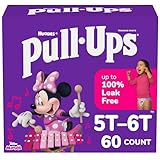 Pull-Ups Girls' Potty Training Pants, Size 5T-6T Training Underwear (46+ lbs), 60 Count