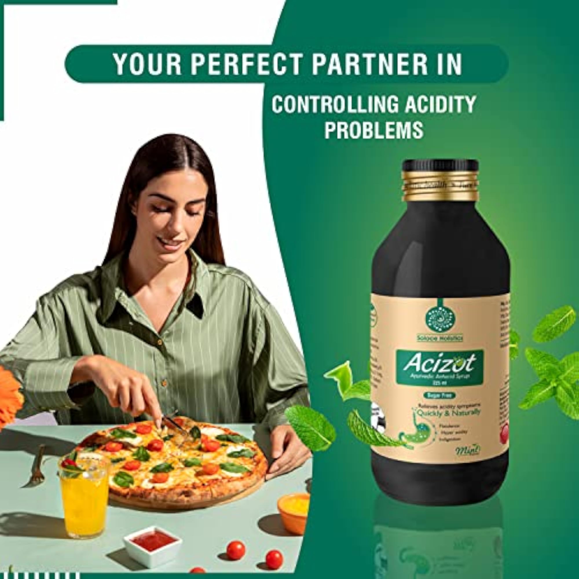Solace Holistics Acizot Ayurvedic Antacid Syrup - 225ml