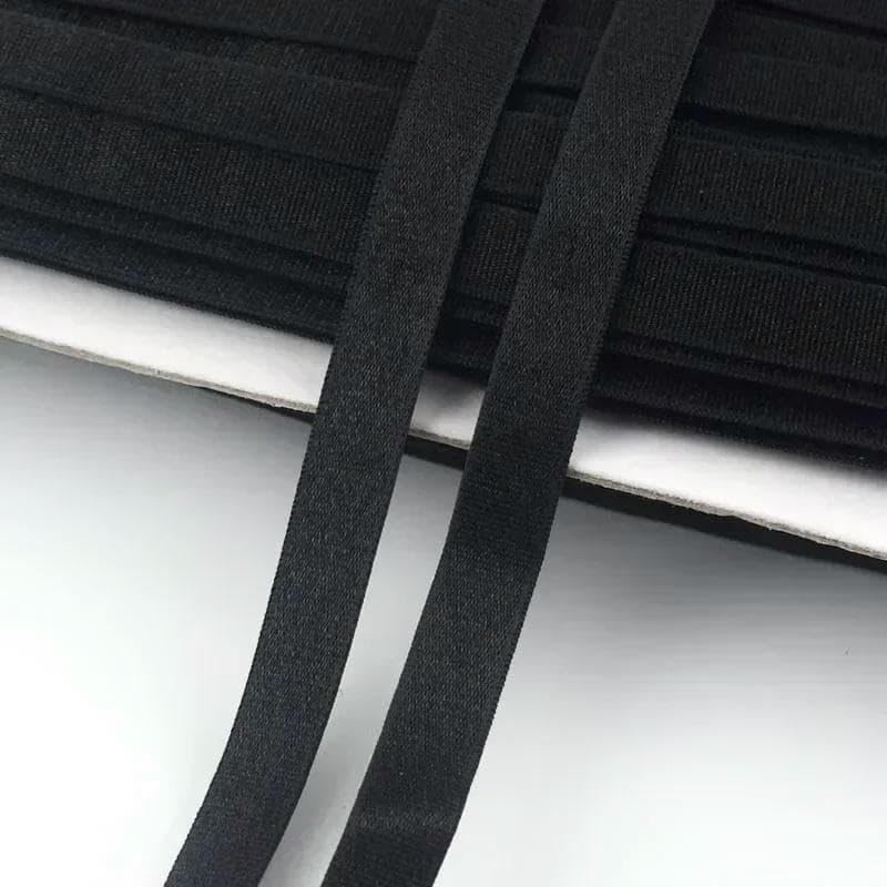 Elastyczna taśma nylonowa, Nylon Elastic Band For Sewing Underwear Bra Straps Multicolor 6-30mm 5/10/20Meters(Black 20mm,20Meters)