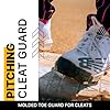 Molded Cleat Toe Protector, Softball & Baseball Cleat Cover Toe Protectors for Shoes & Cleats - Fits Most Sizes and Styles, Black, Right Cleat