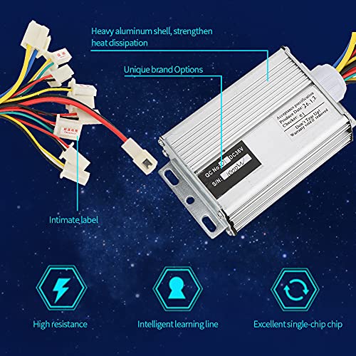 Keenso Scatola di Controllo del Motore 36v 1000W Regolatore di velocità Impugnatura Multifunzione per acceleratore a Pollice per Scooter Elettrico E Triciclo per Bici da Bici