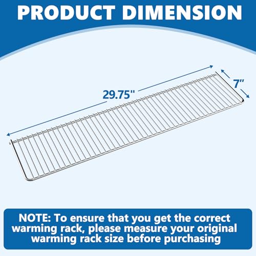 Image of SafBbcue Grill Warming Rack for Bull 30 inch Grills, Stainless Steel Grill Replacement Part for Bull Angus Outlaw Lonestar 4 Burner, Bull BBQ Parts Accessories for 30 Inch Grill, 47004 Warming Rack