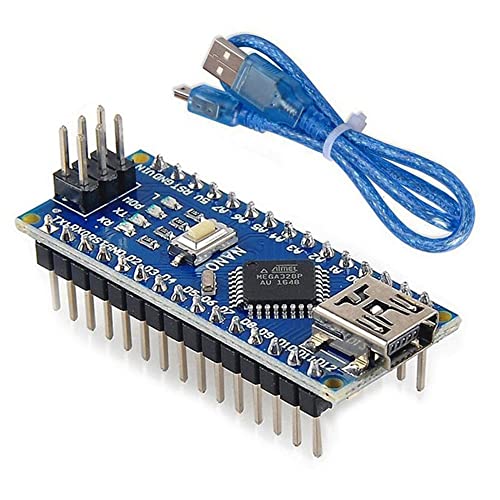 Image of Nano CH340 Chip Board with USB Cable Compatible (Soldered)