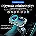 LA GUAPA Bluetooth FM Transmitter for Car, Wireless Bluetooth 5.0 Car Radio Adapter Transmitter QC 3.0 Dual USB Car Charger Kits with Hands-Free Calling Music Player TF Card Aux Input Supported