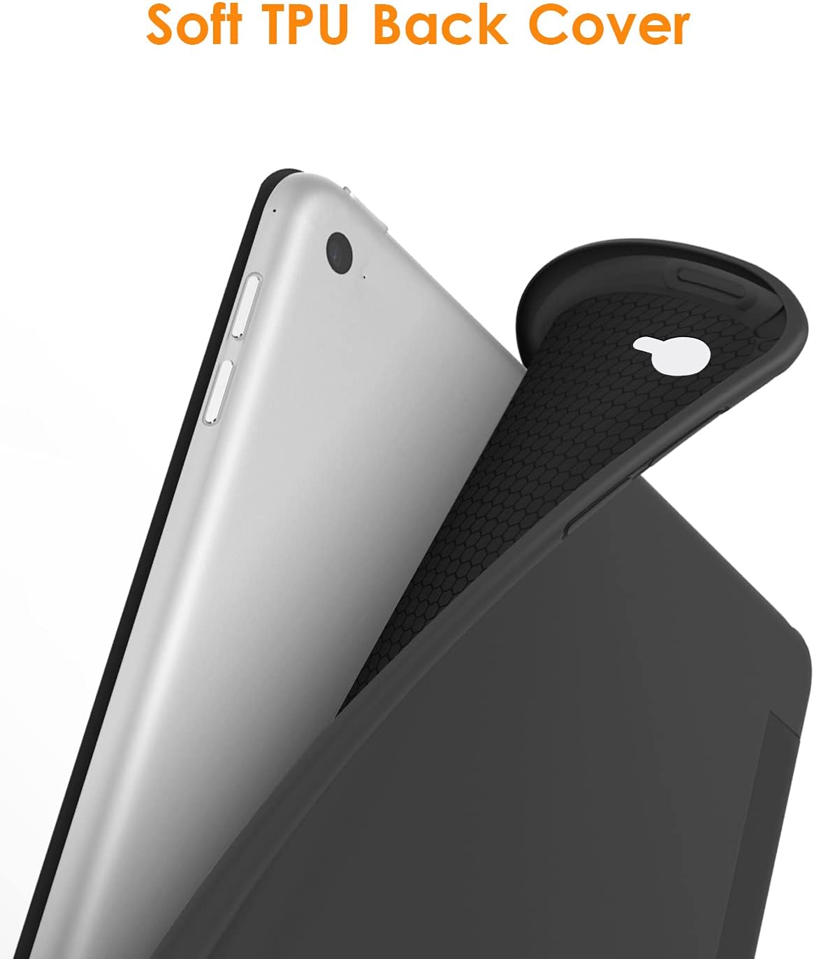  for iPad Air 2 Case (2014 Released), Black | Ultra Slim Lightweight Smart Case, Trifold Stand with Flexible Soft TPU Back Cover for Apple iPad Air 2 (Model A1566/A1567) thumbnail