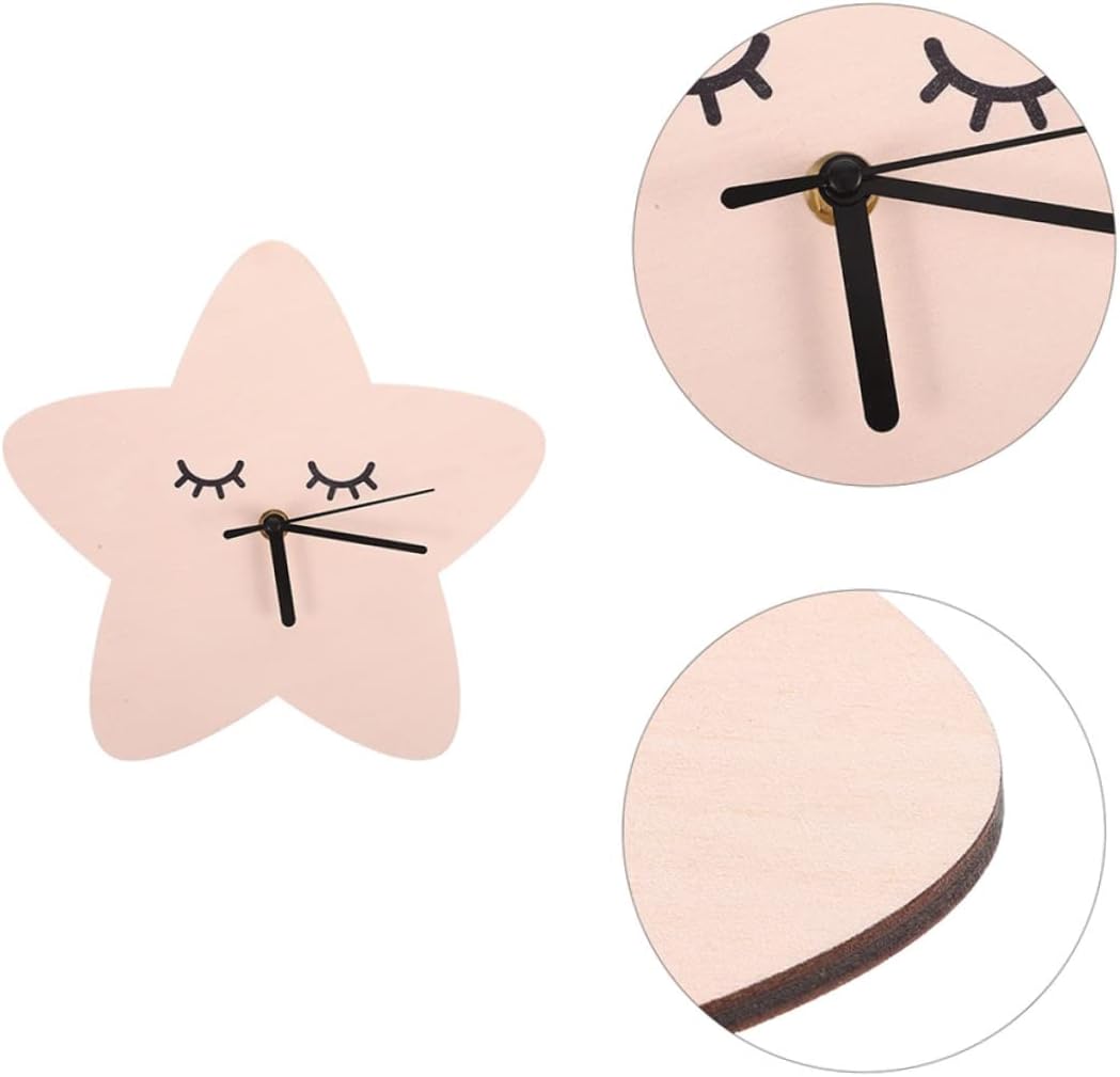 2pcs Silent Clock Minimalist Decor Clock Bathroom Wall Clock Wall Hanging Clocks Kids Nursery Clock Bedroom Wall Clock Baby Room Wall Clock Silent Bell Plastic Office Wall-mounted