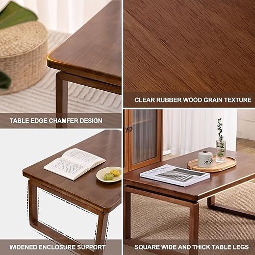 Table basse au sol pliante pour petits espaces: la solution repas et méditation zen - 7