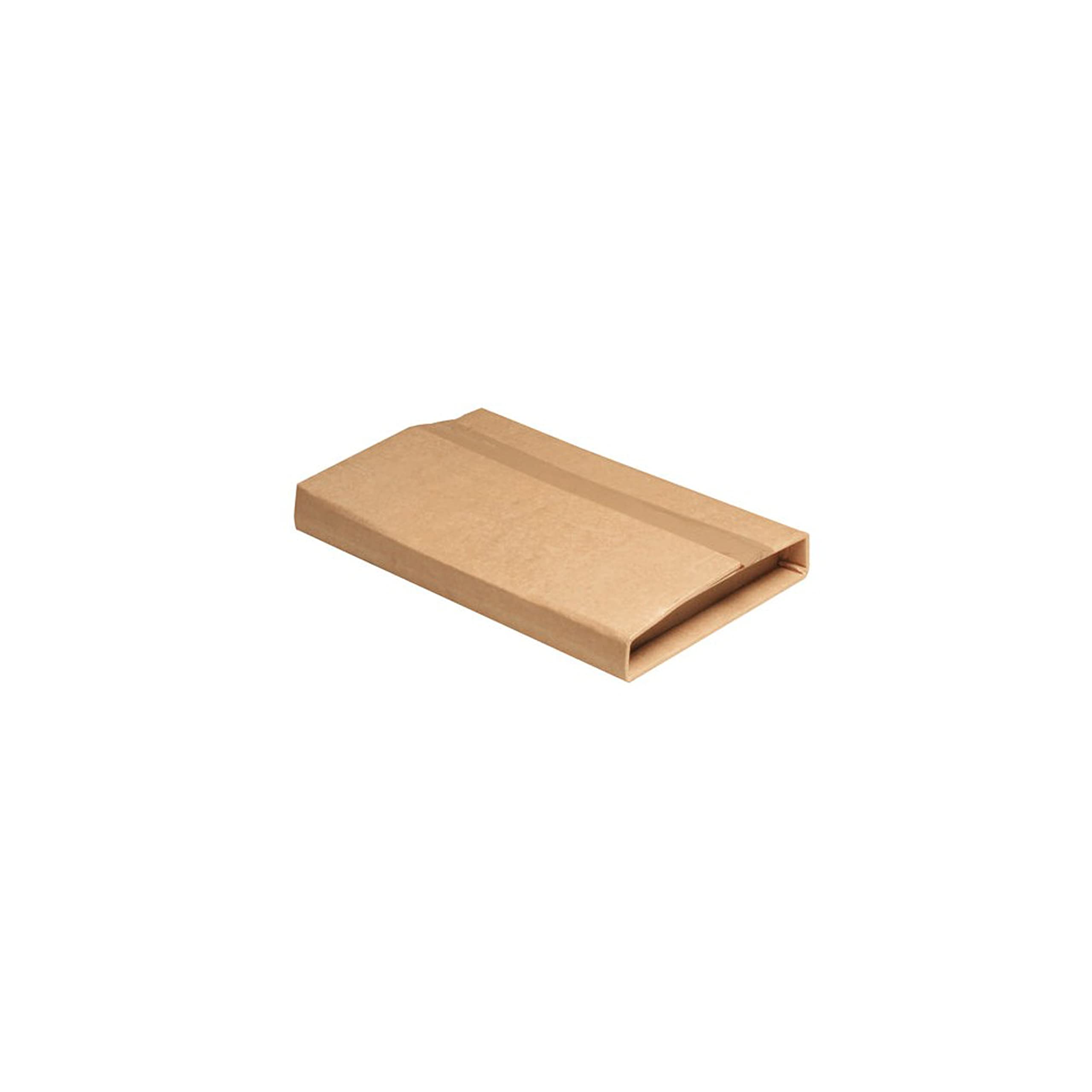 JECO - Lot de 100 étuis croix d'expédition boite pliante 430x310mm carton brun format lettre épaisseur variable 10 à 60 mm pour livre cadre tablette photo