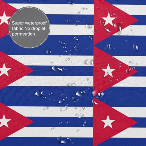 Rideau de douche drapeau cubain anti-moisissure avec oeillets robustes