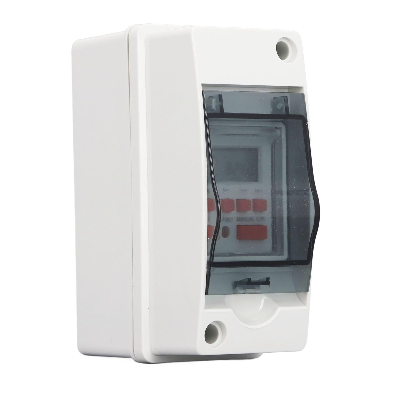 Digital Timer Switch, AC85‑265V 7 Day Efficient Scheduling Uninterrupted Weather Proof Outdoor Switch for High Power Appliances Pool Pumps Filters Motor Driven Devices