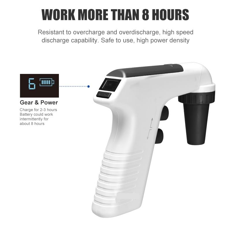 Lab Instruments - Lab Electronic Pipette Controller Pipettor Aid Pump 0.1-100ml Capacity Range 6 Adjustable Speed Pipette Filler