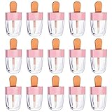 WSERE 20 Pcs Cute Lip Gloss Tubes Empty Lipgloss Container, Portable 4g Lip Glaze Tubes Reusable...