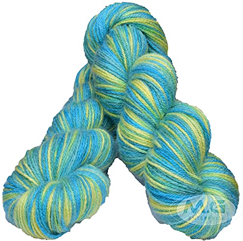 Image of Oswal Multi Green (500 gm) Wool Hank Hand Knitting Wool /Art Craft Soft Fingering Crochet Hook Yarn, Needle Knitting Yarn Thread dye SM-UA
