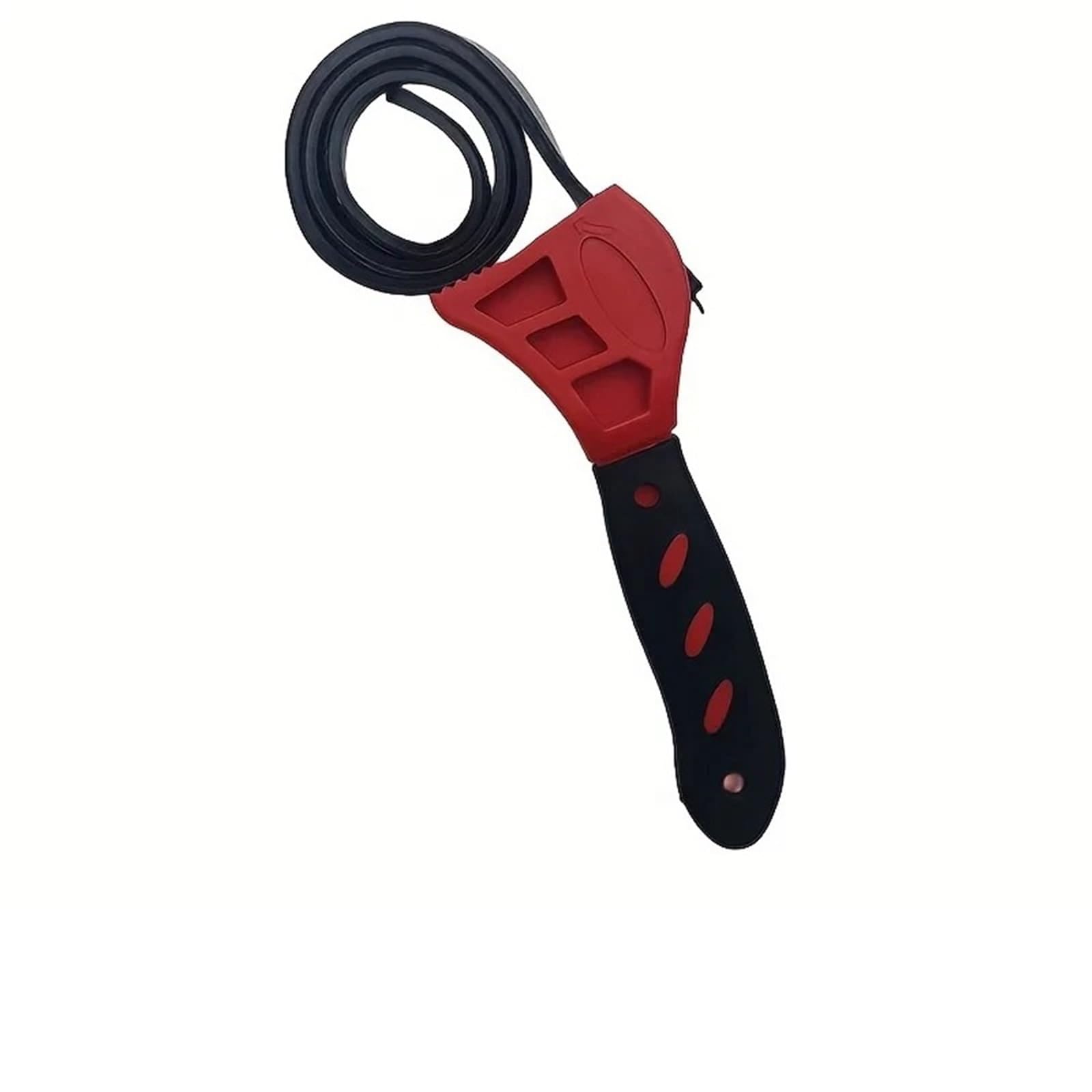 OLAQWENB Torque Wrenches 6inch Belt Wrench Oil Filter Puller Strap Spanner Chain Opener, Adjustable Disassembly Tool Precision Torque Wrench(Red 6inch)