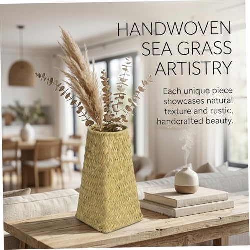 Vase en osier incassable pour compositions de fleurs