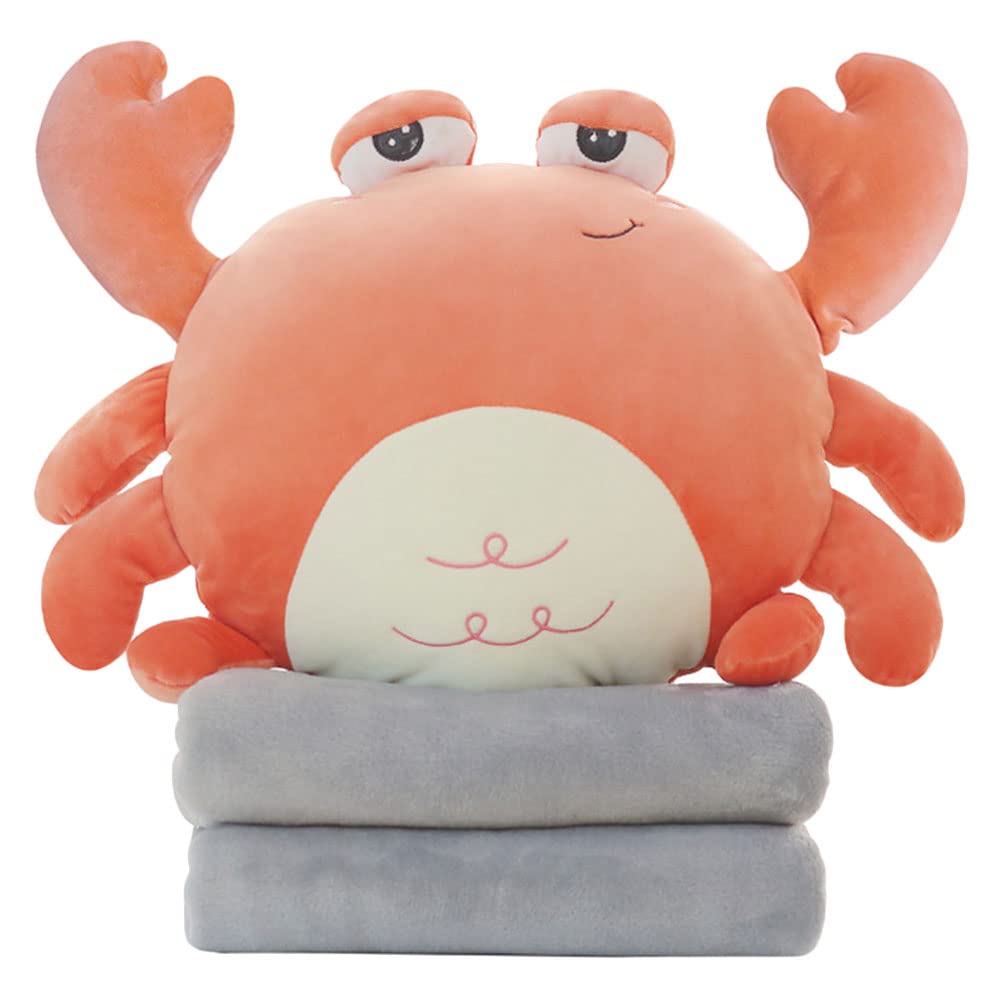 Tapis oreiller climatisé crabe couverture coussin animal bureau dessin animé