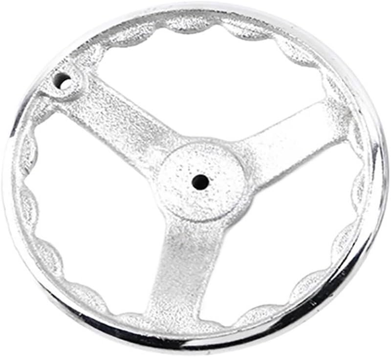 1Pcs 3/4/5/6/7/8 inch Round Iron Hand Wheel for Lathe Milling Grinder Machine 70/100/120/150/160/200mm(Red)