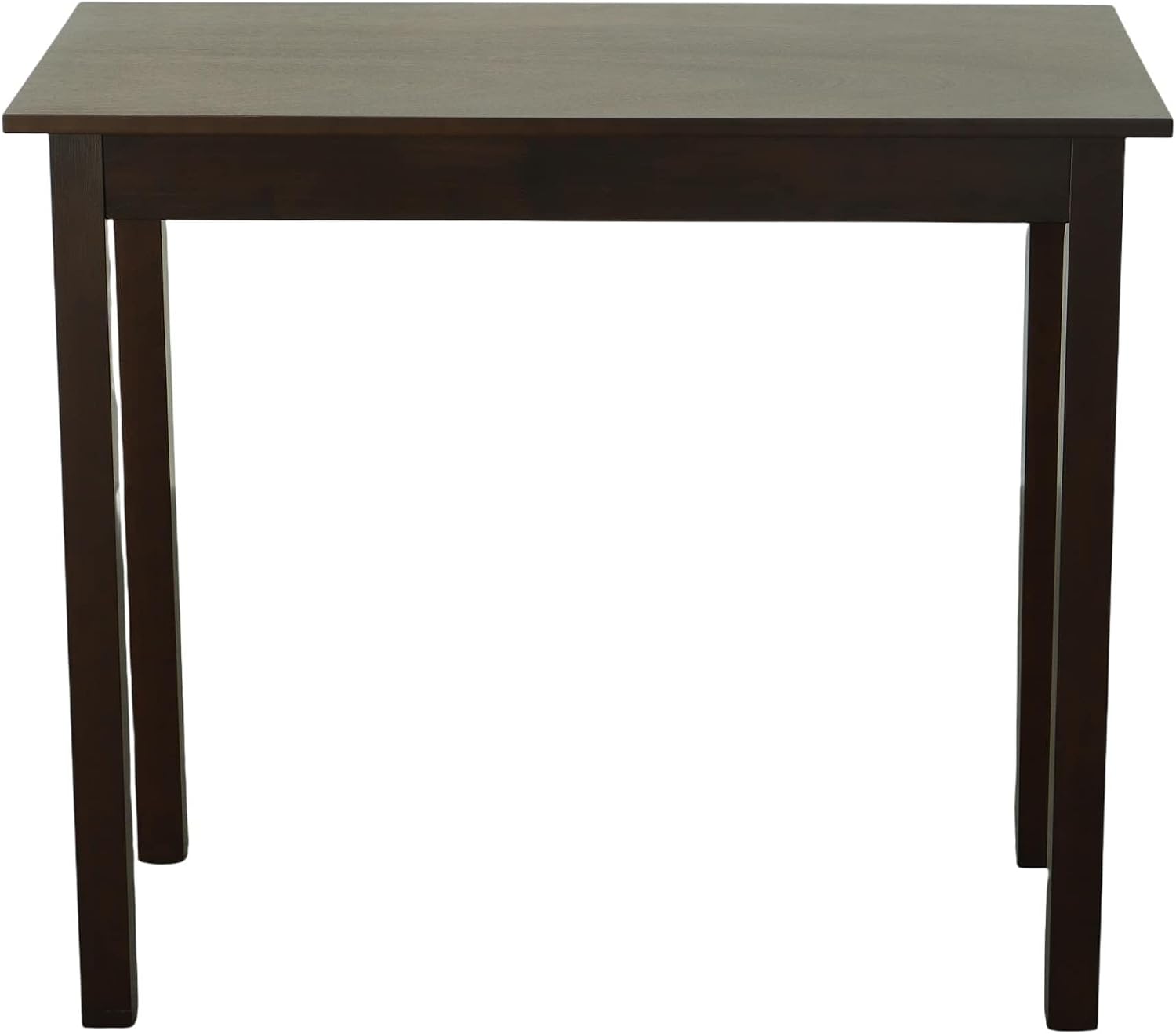 Carolina Chair & Table Tavern Rectangular Bar Table - Elegant Multi Step Finish 4 Straight Leg Solid Wood Furniture - Traditional 3 Person Table for Pub, Dining, Kitchen Decor (Espresso)